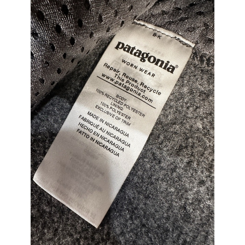 Patagonia Jacket Synchilla Mens L Fleece Nickel Grey Pullover Full Zip ROLLUP - Picture 12 of 16